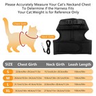 Escape-proof Pet Cat Harness   Leash Set  Adjustable Reflective Mesh Vest