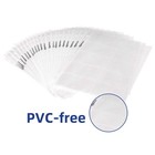 Amazon Basics Plastic Business Card Organizer Sleeves For 25  Transparent
