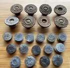 Levi Strauss Co Blue Jeans San Francisco  California Copper Rivets Button Lot