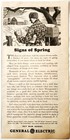 1944 General Electric Advertisement Ww2 Era Signs Of Spring Buy War Bonds Dwp7c
