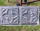 Antique Gothic Victorian Ceiling Tin Tile Canvas Shabby Chic Clover Quatrefoil