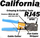 Cable Tester   Crimper   100 Rj45 Cat5e Connector Plug Network Tool Kits 8p8c 6p
