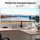 Single Monitor-arm Ultrawide Heavy Duty 27-57   - Aluminum Desk Mount Adjustable