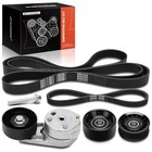 Engine Serpentine Belt Drive Kit With Tensioner   Idler Compatible With Ford