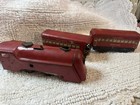 Rare Marx O-gauge Red Windup Bullet Mercury Tin Train 3 Pc Red   