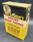 Vintage Dr  Legear s Poultry Worm Powder Nos Farm And Agriculture Medicine