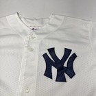 Vtg Yankees Jersey Mens Large White Majestic Blank Mlb Baseball Sports Usa Y2k