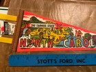 Vintage New Old Stock Small North Carolina Travel Pennant Souvenir