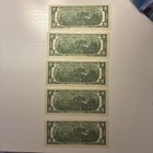 United States 2 Dollar 1976-2017   Five Consecutive  2 Bills