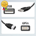 1 8m Usb 2 0 Type A Male To Ieee 1394 Firewire 6pin Male Data Adapter