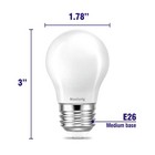 25 Watt Light Bulbs Soft White 2700k  Dimmable  2w 200 Lumen Led Bulb  E26 Me   