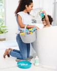 Skip Hop Baby Bath Toy Filled Bucket  Bath Toy   Bucket Gift Set  Grey  10 Pcs