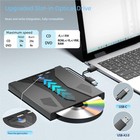 Slim External Cd Dvd Rw Drive Usb 3 0 Portable Writer Burner Player For Pc mac