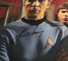 Leonard Nimoy Star Trek Spock Scoreboard coa Signed 11x14 Photo