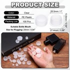 Suit For 24mm 100 Pcs Plastic Stopper Replacement Plug Cap