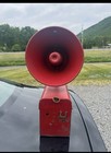Vintage Mechanical Siren     Industrial   Fire Truck   Civil Defense Style 