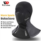 West Biking Winter Sports Cap Windproof Face Mask Balaclava Headgear Black