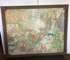 Vtg Clement Moore Twas The Night Before Christmas Springbok Puzzle Rustic Framed