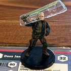 Star Wars Miniatures  Dass Jennir With Card Worc 2010 11 40 Vr