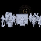 Saloon Patrons  1 87 Ho Scale Old West Model Railroad Railway Layout Figures