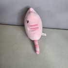 Pusheen Plush Pink Gund Stuffed Animal Cat Toy 6  Tall  Soft Striped Tail