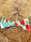 Rothschild Russ Berrie Co Brown Teddy Bear With Bow Plush  1205 Christmas Bow 7 