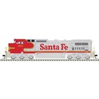 Atlas   Ho Scale   Master Silver   Ge Dash 8-40cw   Standard Dc   Santa Fe  900