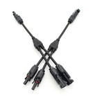 2   Solar Panel Y Branch Cable Connection Waterproof Adapter Connector Extension