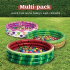 45 x10  Inflatable Kiddie Pool 3 Pack  Watermelon Pineapple Cupcake