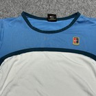 Vintage Nike Tennis Dress Med 8-10 Blue White Court Fit Skirt 90s Usa
