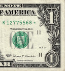 2017  1 One Dollar Star Note Serial   K12775568  3 2m Run - Two Pairs  55 77 