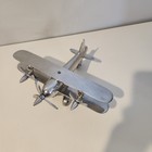 Vintage Cast Aluminum Art Deco Pilot Desk Airplane Sculpture 