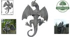 Intricate 14-inch Dragon Gargoyle Sculpture For Stunning Patio   Porch Decor