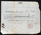 1848 Boston  Ma Northern Railroad Stock Certificate No  3481 For 1 Share