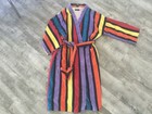 1970 Vintage One Size Men s Striped Bath Robe By After Hours By Diplomat
