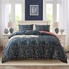  Cotton Duvet Cover Size - Soft Breathable Duvet Cover King Navy Classic Floral