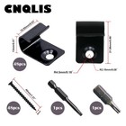 Cnqlis Stainless Steel Starter Clips - 48 Pack Universal Decking Black 