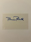 Robin Roberts Autographed 3 X 5 Index Card Phillies Hof