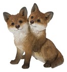 Fox Pups Hugging-garden Statue  Garden Decoration  Home Decor  Animal Sculpture