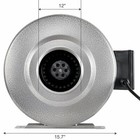 Ipower 12 Inch 1060 Cfm Duct Inline Fan Hvac Exhaust Blower   Speed Controller
