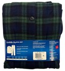 Hanes  11697 New Men s Multicolor Plaid Flannel Pajama Set