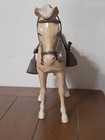 Louis Marx Toys Vintage Johnny West 9 5    Palomino Thunderbolt Horse W tack 1960s