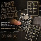 Pocket Portable Morse Code Trainer Card Led Electronic Learning Tool For Encrypt