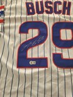 Michael Busch Signed Chicago Cubs Jersey Beckett Bas