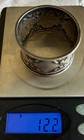 Antique 800 Silver Monogrammed Napkin Ring 12 2 Grams