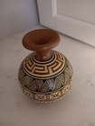 Miniature Handmade Hand Painted Pottery Signed  vintage rare 3  