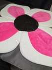 Blooming Bath Sink  Tub Mat For Babies  Super Soft And Clean Pink And White