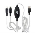 Usb In-out Midi Interface Cable Converter To Pc Music Keyboard Adapter Cord5k82