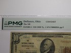  10 1929 Defiance Ohio Oh National Currency Bank Note Bill Ch   13457 Vf20 Pmg