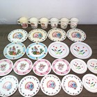Chilton Aluminum Specialty Toy Tea Set Plastic Play Dishes Rainbow 1970 Lot 25